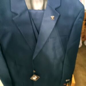 NWT Men's Blue Three Piece Stacey Adams Suit